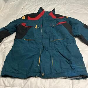 VTG Nordica Retro 80s-90s Ski Jacket Multi-Color Size Large
